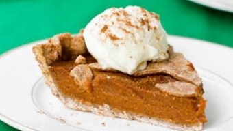 Vegan Pumpkin Pie with Rustic Spelt Crust